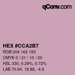 カラーコード: HEX #CCA2B7 | qconv.com