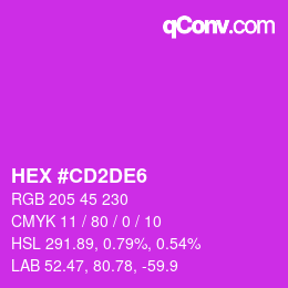 Color code: HEX #CD2DE6 | qconv.com