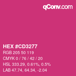 Color code: HEX #CD3277 | qconv.com