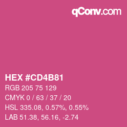 Color code: HEX #CD4B81 | qconv.com
