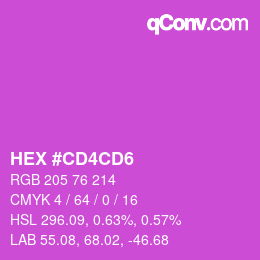 颜色代码: HEX #CD4CD6 | qconv.com
