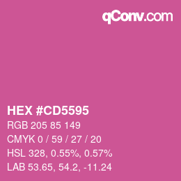 Color code: HEX #CD5595 | qconv.com