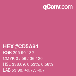 Color code: HEX #CD5A84 | qconv.com