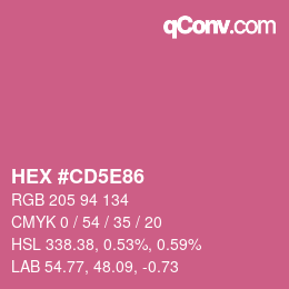 Color code: HEX #CD5E86 | qconv.com