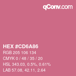 Color code: HEX #CD6A86 | qconv.com