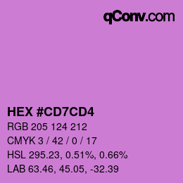 Color code: HEX #CD7CD4 | qconv.com
