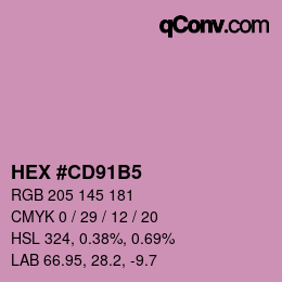 Color code: HEX #CD91B5 | qconv.com