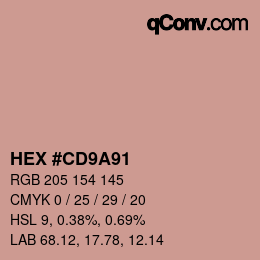 Color code: HEX #CD9A91 | qconv.com