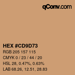 Color code: HEX #CD9D73 | qconv.com