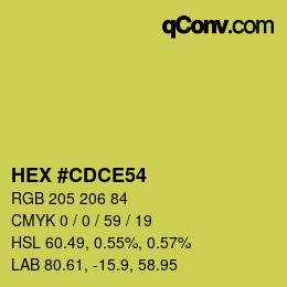 カラーコード: HEX #CDCE54 | qconv.com