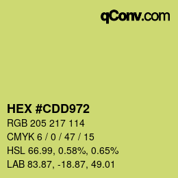 カラーコード: HEX #CDD972 | qconv.com