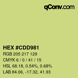 Color code: HEX #CDD981 | qconv.com