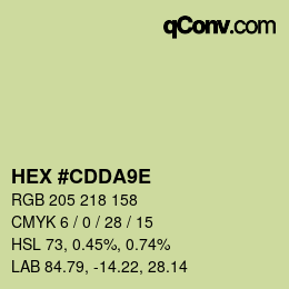 Color code: HEX #CDDA9E | qconv.com