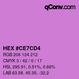 Color code: HEX #CE7CD4 | qconv.com