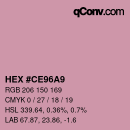 Color code: HEX #CE96A9 | qconv.com