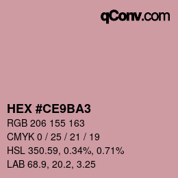 Color code: HEX #CE9BA3 | qconv.com