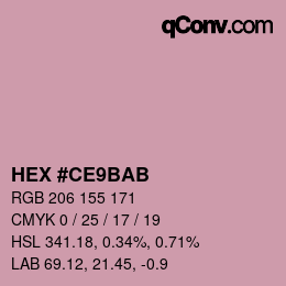Color code: HEX #CE9BAB | qconv.com