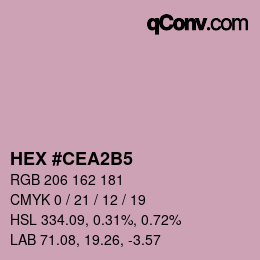 Color code: HEX #CEA2B5 | qconv.com