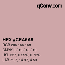 Color code: HEX #CEA6A8 | qconv.com