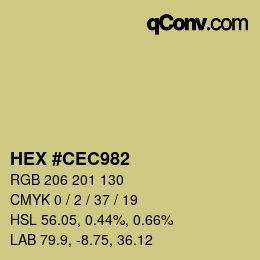 Color code: HEX #CEC982 | qconv.com