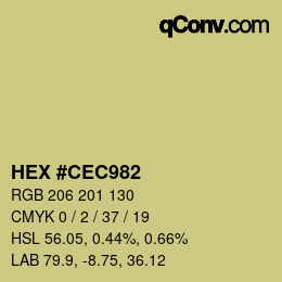 Color code: HEX #CEC982 | qconv.com