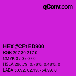 Color code: HEX #CF1ED900 | qconv.com