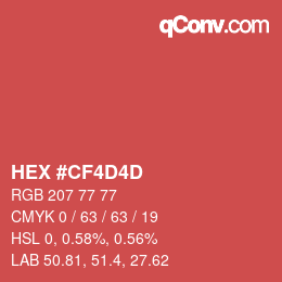 Color code: HEX #CF4D4D | qconv.com