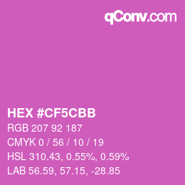 Farbcode: HEX #CF5CBB | qconv.com