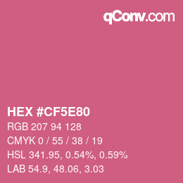 Color code: HEX #CF5E80 | qconv.com