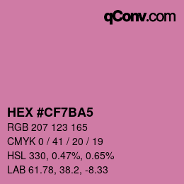 Color code: HEX #CF7BA5 | qconv.com
