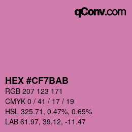 Color code: HEX #CF7BAB | qconv.com