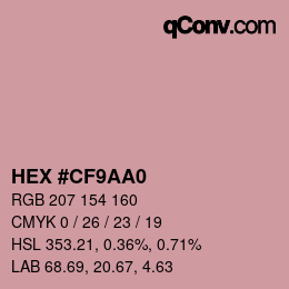 Color code: HEX #CF9AA0 | qconv.com