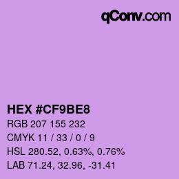 Color code: HEX #CF9BE8 | qconv.com
