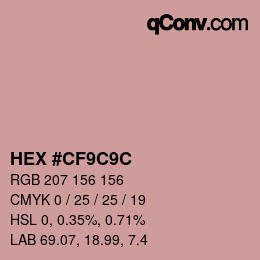Color code: HEX #CF9C9C | qconv.com