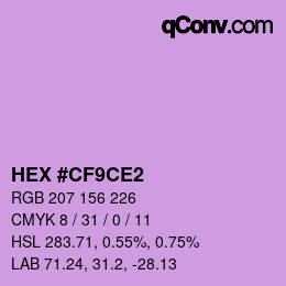 Color code: HEX #CF9CE2 | qconv.com