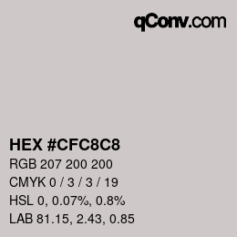 Color code: HEX #CFC8C8 | qconv.com