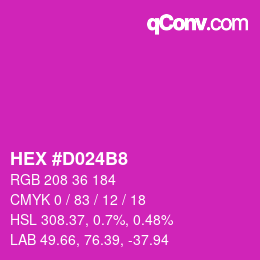 Color code: HEX #D024B8 | qconv.com