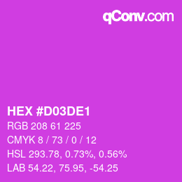 Color code: HEX #D03DE1 | qconv.com