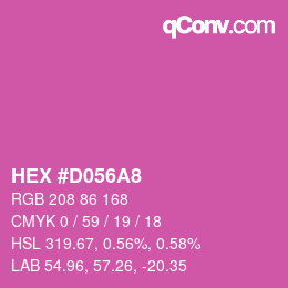 Color code: HEX #D056A8 | qconv.com