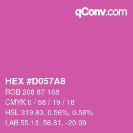 颜色代码: HEX #D057A8 | qconv.com