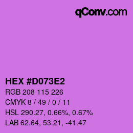 Color code: HEX #D073E2 | qconv.com