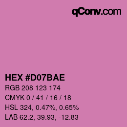 Color code: HEX #D07BAE | qconv.com