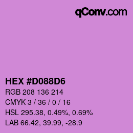 Color code: HEX #D088D6 | qconv.com