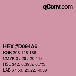 Color code: HEX #D094A6 | qconv.com