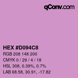 Color code: HEX #D094C8 | qconv.com