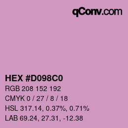 Color code: HEX #D098C0 | qconv.com