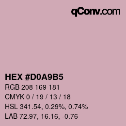 Color code: HEX #D0A9B5 | qconv.com