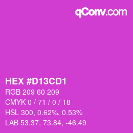 Color code: HEX #D13CD1 | qconv.com