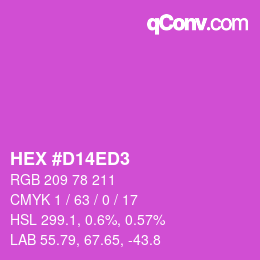 Color code: HEX #D14ED3 | qconv.com