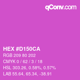 Color code: HEX #D150CA | qconv.com